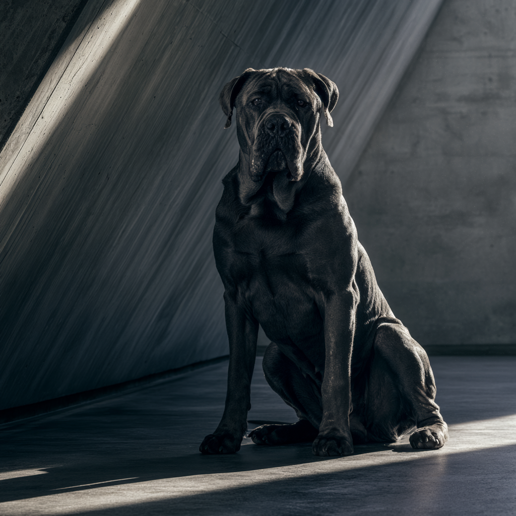 Cane Corso Italian mastiff elite protection and guardian dog — commanding presence and calm confidence