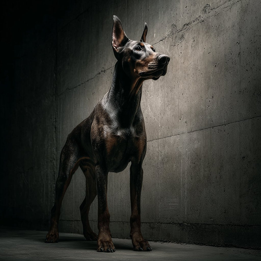 Doberman Pinscher elite protection dog — sleek imposing executive protection K9